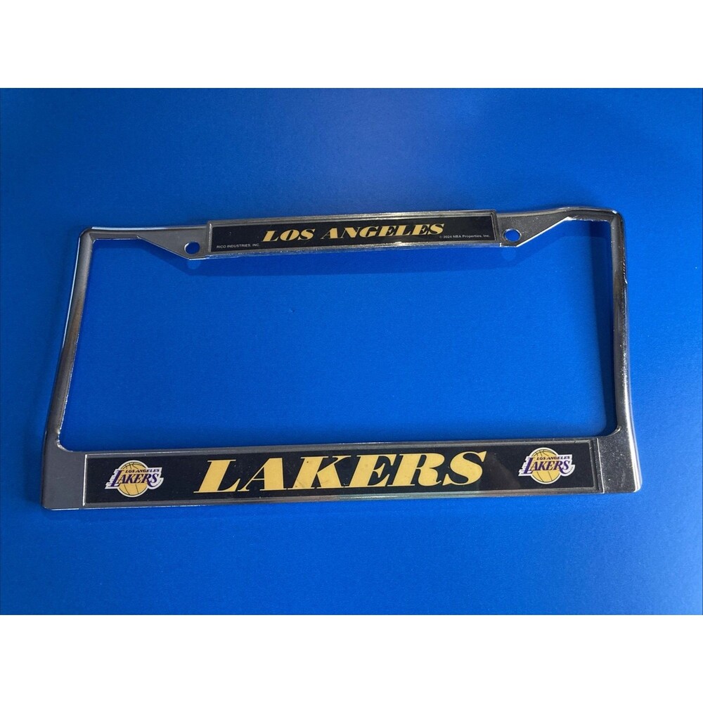 Los Angeles LA Lakers Metal License Plate Frame NBA Rico Industries Slight Twist